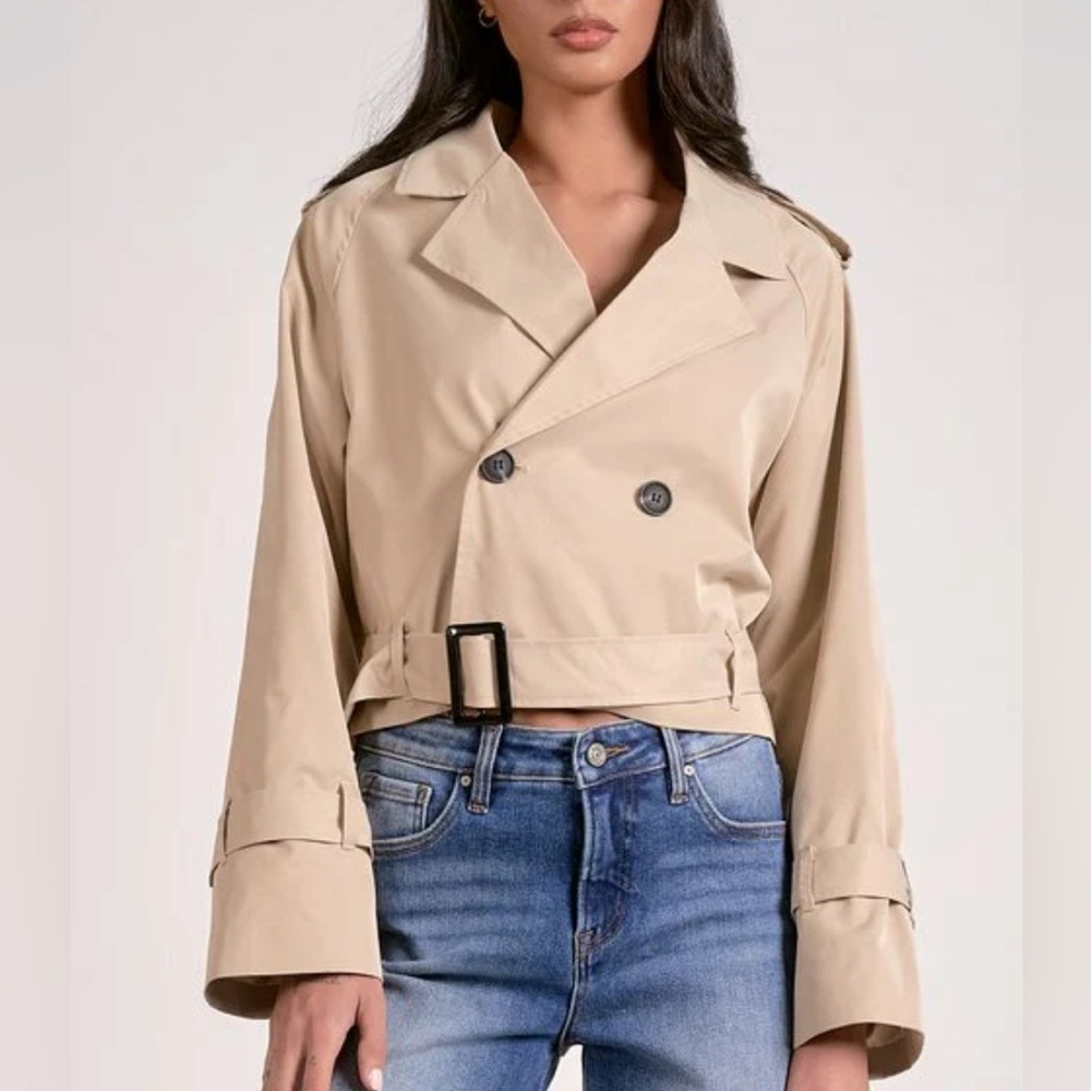 Dakota Cropped Trench, NWT, L